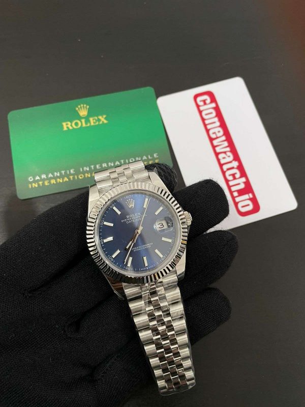 Best Quality Rolex date just 41 Replica blue dial (clean factory) 3235 Movement - Image 4