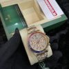 Super Replica Rolex Daytona Rainbow Iced Out Rose Gold Swiss Movement