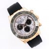 Rolex Daytona Meteorite Dial Rose Gold Oysterflex Strap Ref116515 Swiss 4130 Clone Movement