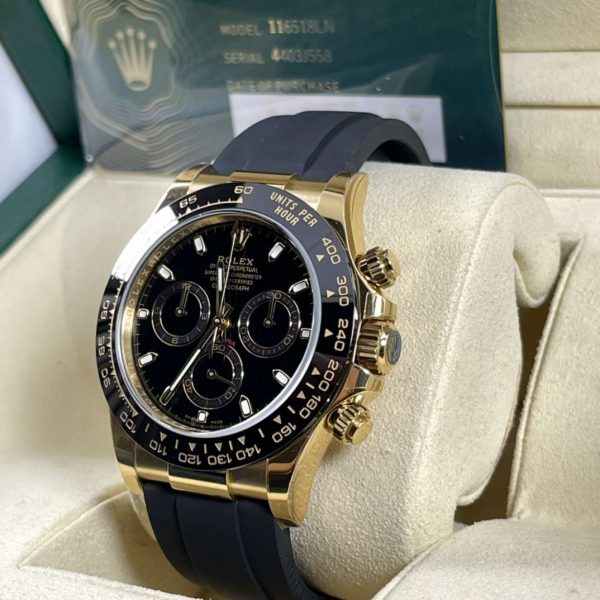 Rolex Cosmograph Daytona Rose Gold Swiss 4130 Clone Movement Watch - Image 2