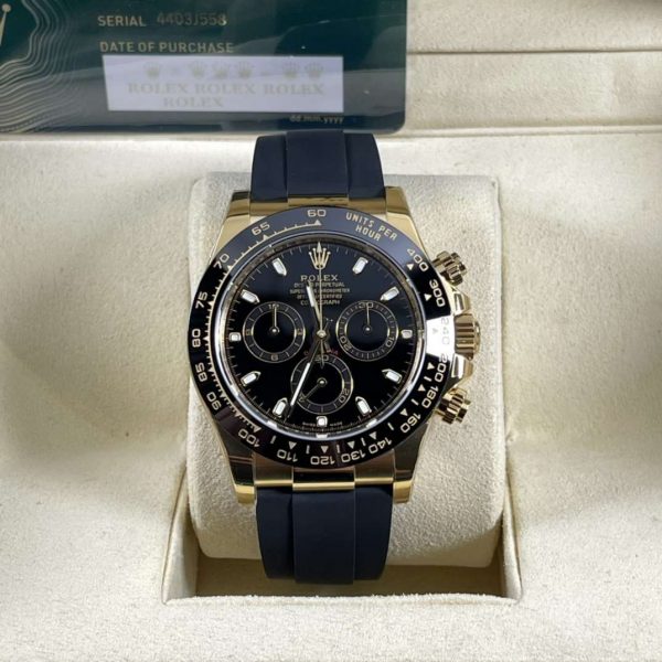 Rolex Cosmograph Daytona Rose Gold Swiss 4130 Clone Movement Watch