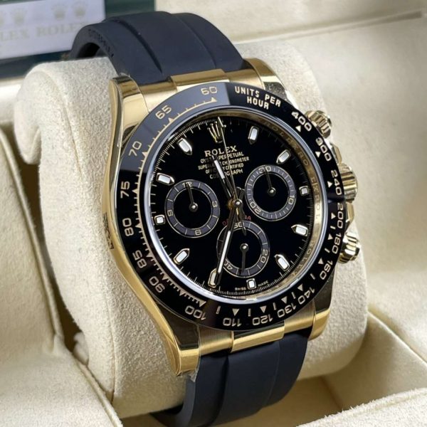 Rolex Cosmograph Daytona Rose Gold Swiss 4130 Clone Movement Watch - Image 6