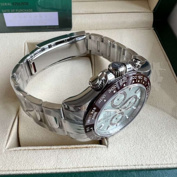 1:1 Fake Rolex Daytona Replica Oyster Platinum Ice-blue Dial - Image 5