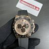 Super Clone Copy Rolex Daytona Oysterflex Rose Gold Ref116515LN 4130 Movement