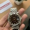 Top Grade Rolex Datejust Replica 904L Diamond Markers Black Dial