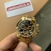 Top Quality Super Clone Rolex Daytona All Gold Diamond Markers Black Dial - Image 2