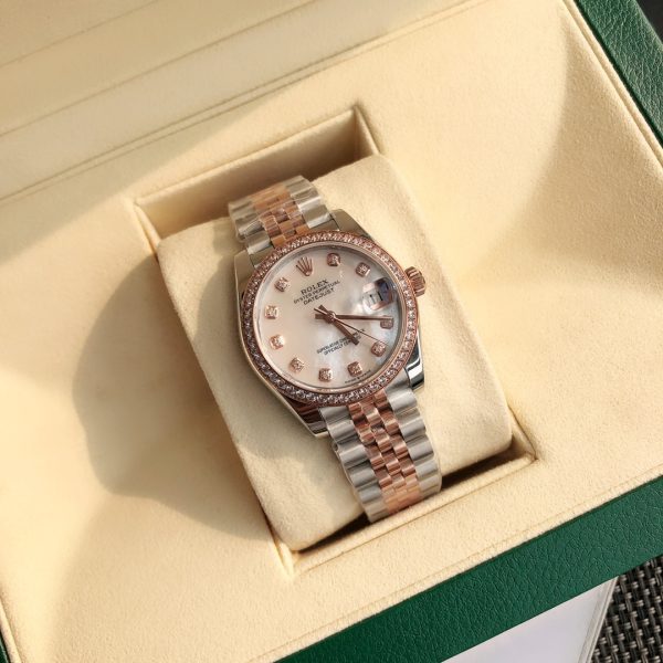 Superclone Womens Rolex Datejust 31mm White Diamond Dial - Image 3